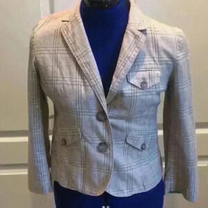 𝅺american Eagle plaid blazer.